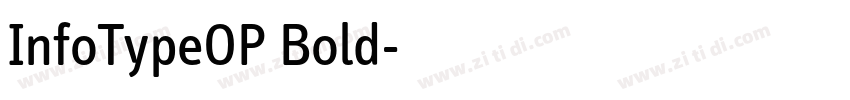 InfoTypeOP Bold字体转换